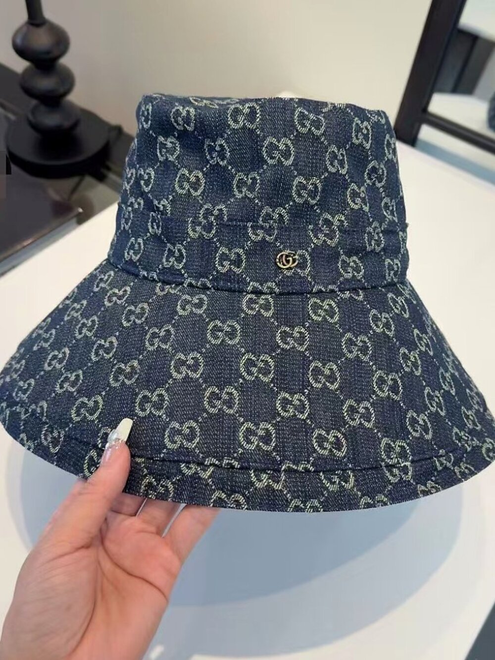 Gucci GG Denim Bucket Hat